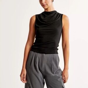 Abercrombie and Fitch Draped High Neck Top